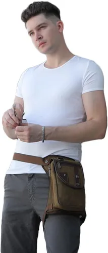 Miniatura 3 de Riñonera táctica al aire libre para hombres y mujeres, bolsa multifuncional para el muslo para motocicleta, bicicleta, senderismo, viajes, pesca