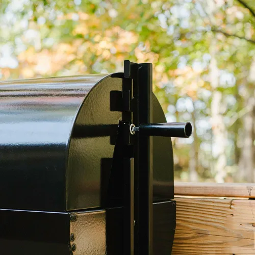 Miniatura 9 de Parrilla con espetón y asador rotisserie Ash & Ember de 4W, capacidad nominal de 33 LB, asador horizontal ajustable para barbacoa a carbón al aire