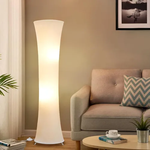 Miniatura 7 de GyroVu Lámpara de pie de 46 pulgadas para sala de estar, lámpara de pie LED ajustable con temperatura de color, lámpara de pie de columna, lámpara