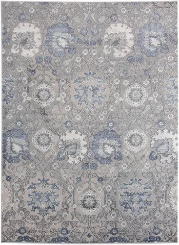 United Weavers Cascades Olallie - Alfombra decorativa floral azul de 1 pies 11 pulgadas x 3 pies