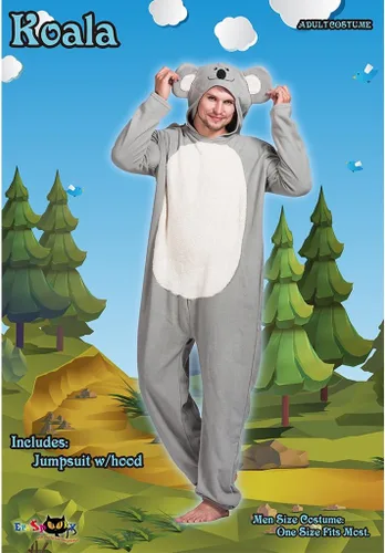 Miniatura 2 de Snailify Pijama de koala para adultos, disfraz de koala para adultos, Multi colorido