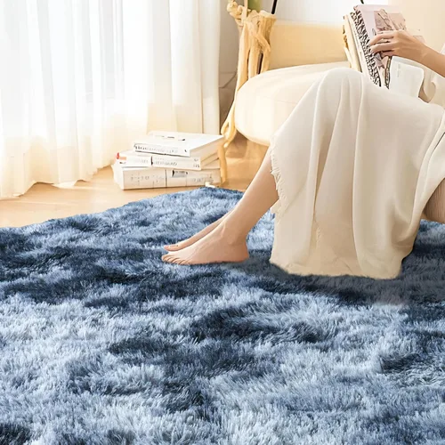 Miniatura 20 de Alfombras de área de 8x10 para sala de estar, alfombra shaggy grande ultra suave y esponjosa para dormitorio, alfombras de felpa mullida Blanco crema