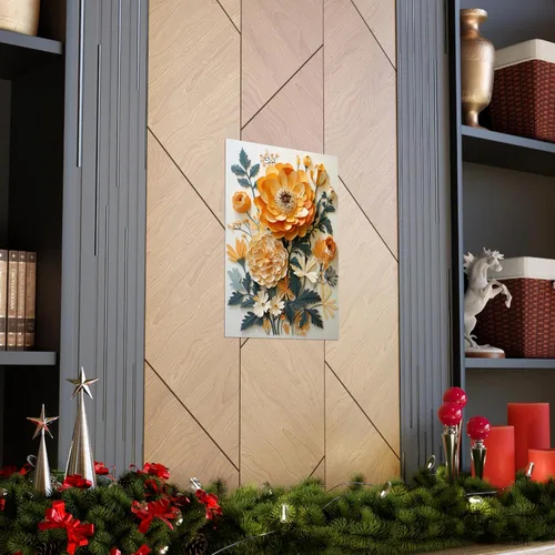 Miniatura 4 de CAPITUNEISKINEPA Marigold Flower Posters - Posters For Dorm Mini Posters For Room Aesthetic 11" x 14" PT10194