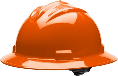 Miniatura 2 de Bullard Casco de seguridad de ala completa de 3 costillas con suspensión de trinquete de 4 puntos y almohadilla de algodón para cejas Verde bosque