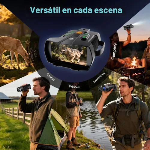 Miniatura 7 de Gafas de visión nocturna 4K para adultos: dispositivo digital de visión nocturna digital de pantalla grande de 4.5 pulgadas con batería de 5000 mAh