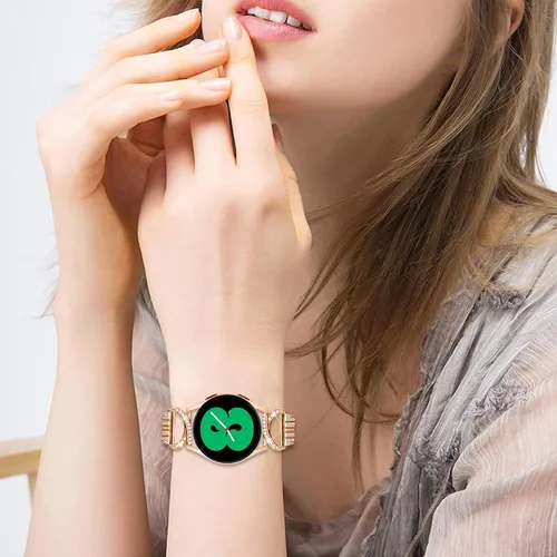 Miniatura 6 de Correas de reloj compatibles con Michael Kors Access Gen 4 MKGO/MKGO Gen 5E de 1.61 pulgadas para mujer, joyería de diamantes de imitación de Oro