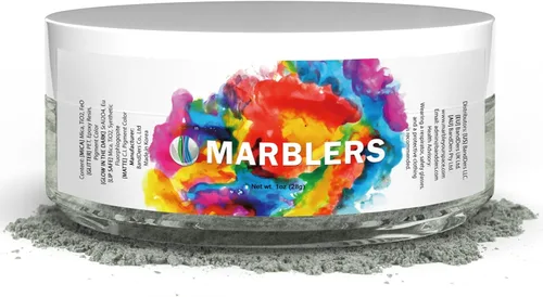 Miniatura 116 de MARBLERS - Polvo de mica de grado cosmético, nacarado, no tóxico, vegano, libre de crueldad, sombra de ojos, esmalte de uñas, arte de uñas, [Gris]