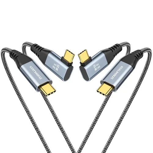 Miniatura 28 de Cable para Monitor USB C ZeroneTeck [0.91 m, Rosa], Transferencia de Datos de Alta Velocidad de 20 Gbps, Salida de Video de Pantalla 4K@60Hz, Carga