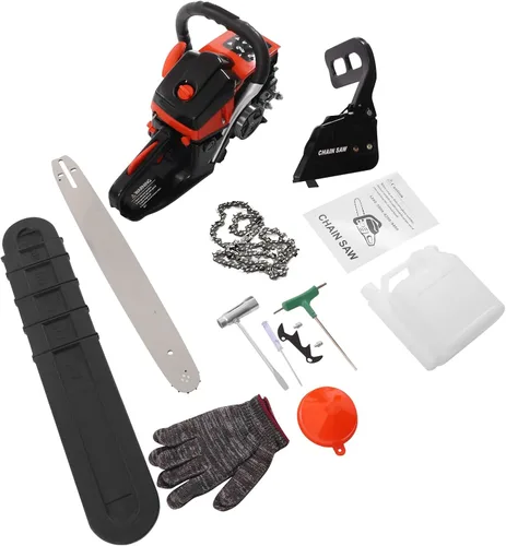 Miniatura 7 de LOYALHEARTDY Sierra de cadena de 58 cc 2 ciclos 4.4 Hp Sierras de gasolina de mano 18 pulgadas motosierra para árboles de madera corte jardín granja