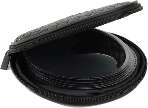 Miniatura 10 de Funda negra para CD/DVD de 20 capacidades, carpeta portátil de almacenamiento de disco para coche, hogar, organizador de transporte de viaje
