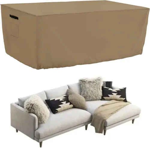 Miniatura 11 de Tempera Fundas para muebles de patio, fundas impermeables para mesas y sillas de exterior, fundas de comedor al aire libre, funda rectangular