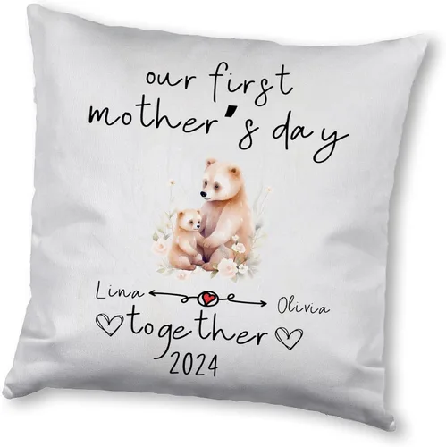 Miniatura 18 de Mother's Day Bear, Personalised Pillow Case Decor for Home, Present for Mom, Grandmother, for Her