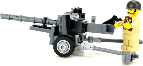 Miniatura 2 de Battle Brick Juego de artillería coleccionable de 2.244 in M1 At-Gun World War 2