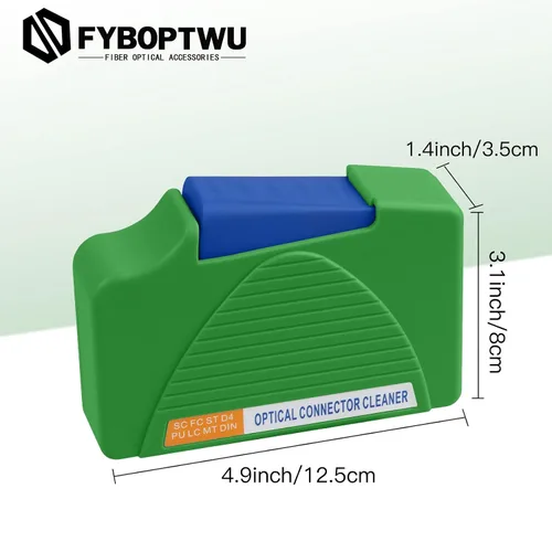 Miniatura 2 de 1 caja de limpieza de fibra óptica FTTH caja limpiadora de fibra -para FC, SC, LC y ST caras finales y conectores ópticos -Más de 500 veces hisopo