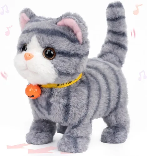Miniatura 57 de Hopearl - Juguete de peluche electrónico interactivo de unicornio con sonidos y movimientos, camina y tiene un cuerno luminoso; regalo para niños
