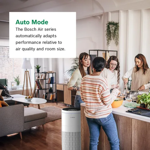 Miniatura 8 de BOSCH - Purificador de aire para el hogar, espacios grandes (cubiertas, 2745 pies cuadrados), filtro 4 en 1 para polen, humo, polvo, caspa