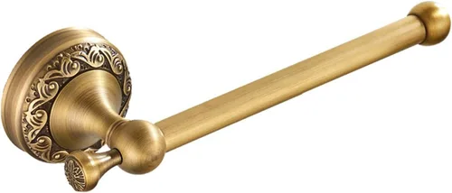 Miniatura 15 de Soporte de Toalla Plegable Montado en Pared para Baño, 4 Barras de Toalla con Patrón de Latón Antiguo Tallado, Bronce Cepillado
