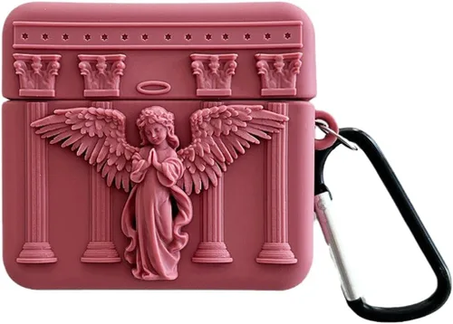 Miniatura 14 de ZOSTLAND Funda para auriculares inalámbricos, llavero grueso y suave, portátil, de silicona, a prueba de golpes, compatible con Apple AirPods 2 y 1