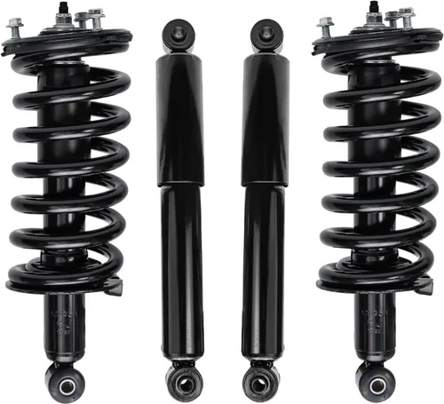 Miniatura 28 de Detroit Axle - Amortiguadores de puntales RWD para Infiniti G35 03-06, 2 amortiguadores traseros, 2 puntales delanteros y muelles helicoidales 2003