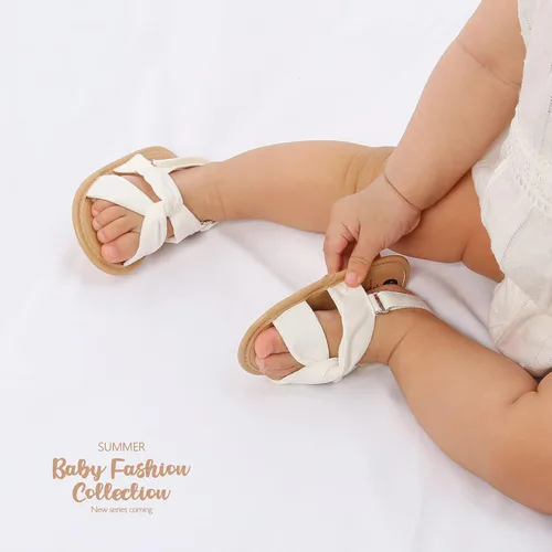 Miniatura 54 de Sandalias de verano para bebés, niñas y niños, unisex, antideslizantes, suela suave, transpirable, para primeros pasos, zapatos de playa al aire