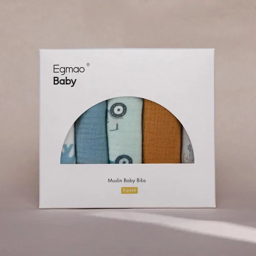 Miniatura 5 de Baberos de muselina para bebés niños y niñas, babero de muselina orgánica para bebé para babeo y dentición, baberos suaves de bandana para babeo