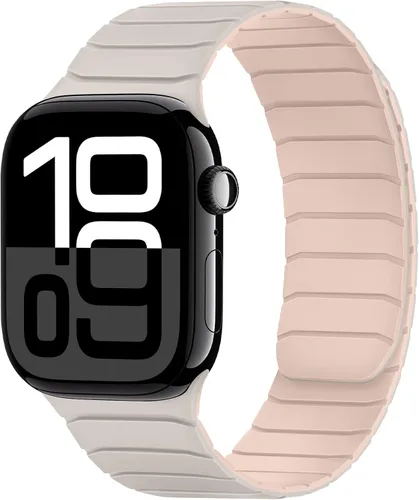 Miniatura 13 de Tasikar Bandas Magnéticas Compatibles con Apple Watch 42mm (Serie 11/Serie 10) 41mm 40mm 38mm, Correa de Reemplazo de Silicona Suave para iWatch SE