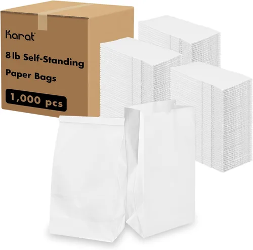 Miniatura 11 de Karat 2lb Paper Lunch Bags - Kraft, 2,000 Count - Versatile Paper Bags for Small Business, Snacks, Popcorns or Party Favor - Sturdy, Self-Standing