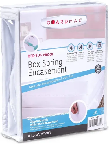 Miniatura 20 de Guardmax Premium Funda para Somier - Funda Impermeable y Antichinches para Somier King Size con Cierre, de 6 Lados, Absorbente, Protege Contra