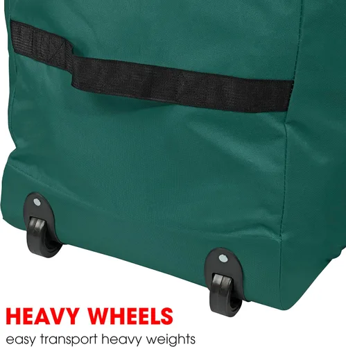 Miniatura 7 de Bolsa de almacenamiento para árbol rodante de Navidad, contenedor de almacenamiento grande y resistente, 22 pulgadas de alto x 16 pulgadas de ancho