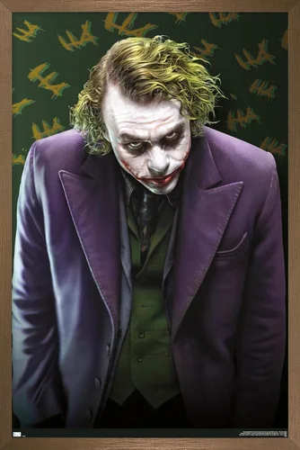 Miniatura 13 de Trends International DC Comics - Póster de pared The Joker - The Dark Knight, 22.375 x 34 pulgadas, versión enmarcada en negro Versión con marco