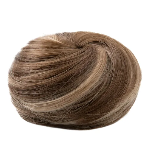 Miniatura 2 de Moño de bailarina, pieza sintética para recoger el cabello, moño de extensión de cabello Q3 de Sarla marrón medio/rubio ceniza