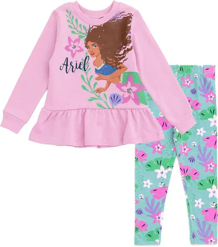 Miniatura 9 de Disney Conjunto de sudadera y leggings florales para niños pequeños (12 meses - 14-16)