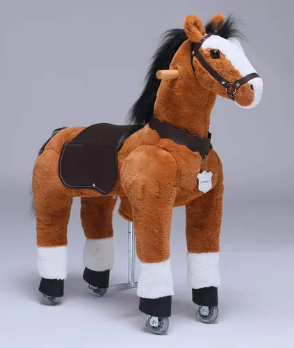 Miniatura 2 de Pony de acción UFREE, paseo en juguete, caballo móvil mecánico, diversión para niños de 3 a 9 años, altura de 36 pulgadas, M