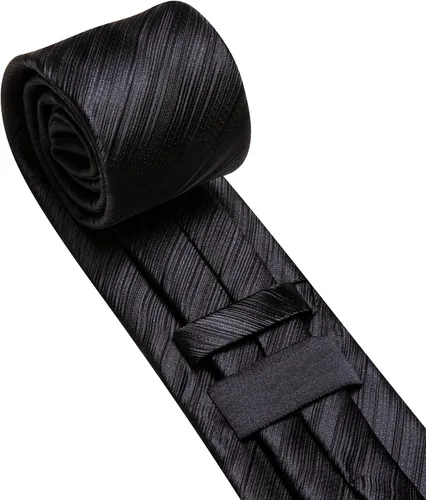 Miniatura 364 de Barry.Wang Juego de corbatas para hombre, corbata de seda a rayas, tejido a cuadros, gemelos formales, negocios, boda