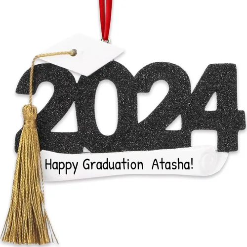 Miniatura 12 de Adornos de graduación personalizados 3D de la clase de 2025, adornos de árbol personalizados para 2025, regalos de graduación personalizados