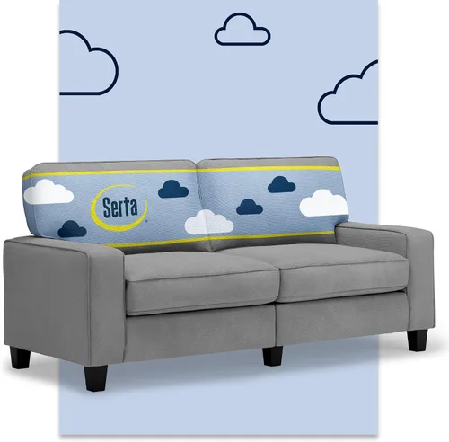 Miniatura 41 de Serta Palisades Sofás Tapizados para Sala, Sofá de Diseño Moderno, Tela, Beige