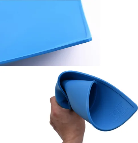 Miniatura 5 de S130 - Tapete de trabajo de reparación de silicona con aislamiento térmico antiestático para soldadura y reparación de computadoras, tamaño 13.8 x