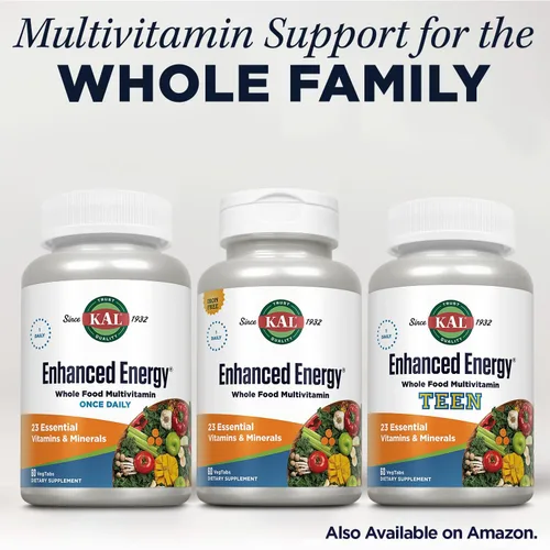 Miniatura 6 de KAL Suplemento energético mejorado, multivitamínico de alimentos integrales para hombres y mujeres, apoyo saludable de verduras, frutas y verduras