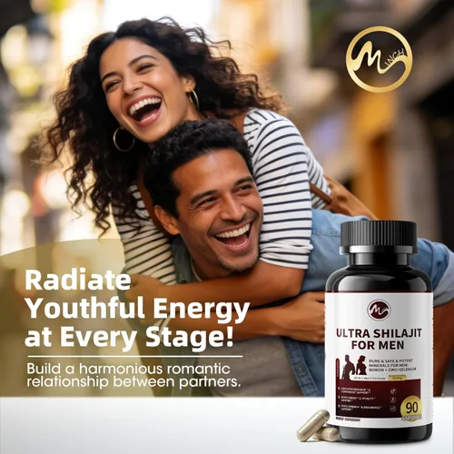 Miniatura 7 de Shilajit para hombres, refuerzo de prueba 10 en 1 para hombres – Potenciador de resistencia, vitalidad y fuerza, suplemento de mejora masculina