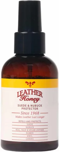 Spray Protector de Ante y Nobuck Leather Honey: Repelente de Agua y Manchas No Tóxico, Sin Aerosol. Protege Zapatos de Ante y Nobuck, Uggs, Botas,