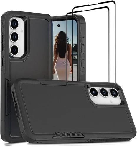 Miniatura 193 de Jeylly Compatible con Samsung Galaxy A22 5G Funda, Funda Samsung A22 5G con 2pcs protectores de pantalla de vidrio templado