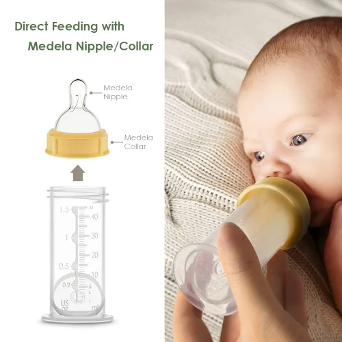 Miniatura 7 de Maymom Envase de 1.5 Oz Diseñado para Almacenamiento de Colostro y Leche; Tapas a Prueba de Fugas, Almacenamiento de Leche Materna en Congelador