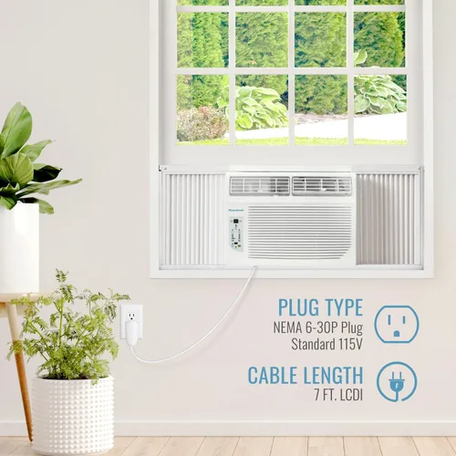 Miniatura 7 de Keystone Aire acondicionado de ventana y pared de 8,000 BTU con calefacción suplementaria de 3,500 BTU, 115 V, unidad de aire acondicionado