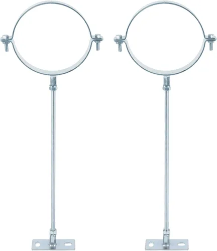 Miniatura 8 de Soporte de tubo de chimenea de 6 1/2 pulgadas, Soporte de tubo de chimenea de soporte de pared, Colgador de tubo de estufa, Correa de pared