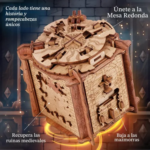 Miniatura 3 de iDventure Cluebox The Trial of Camelot Caja de Rompecabezas de Escape Room Rompecabezas 3D Desafiante Acertijo Mental para Adultos Idea