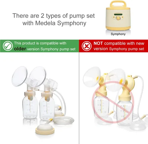 Miniatura 3 de Maymom Membranas de repuesto para bomba Medela Medela en estilo extractor, lactina, columpio y bombas sinfonías, paquete de 8 (blanco)