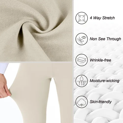 Miniatura 2 de PUWEER Pantalones capri para mujer, elegantes, casuales, elásticos, rectos, con bolsillos