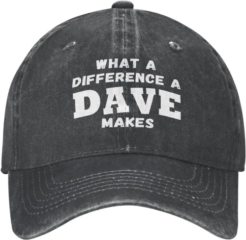 Miniatura 3 de What A Differences A Dave Makes Hat Gorra de béisbol Sombreros para hombres Sombrero ajustable