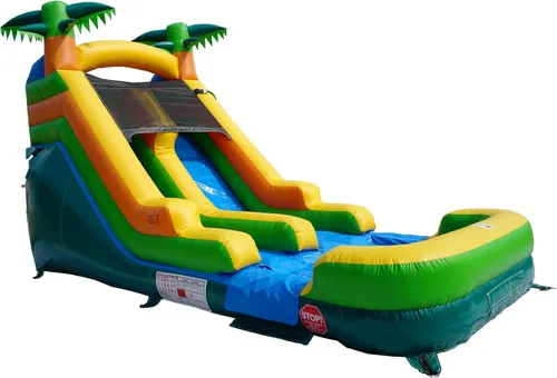 Miniatura 7 de Casa de rebote de tobogán acuático semicomercial para niños grandes, piscina grande y poco profunda, juego acuático al aire libre