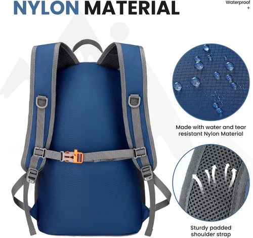Miniatura 3 de Venture Pal 35L Ultraligero Ligero Plegable Plegable Viaje Camping Senderismo Deportes al aire libre Mochila Daypack